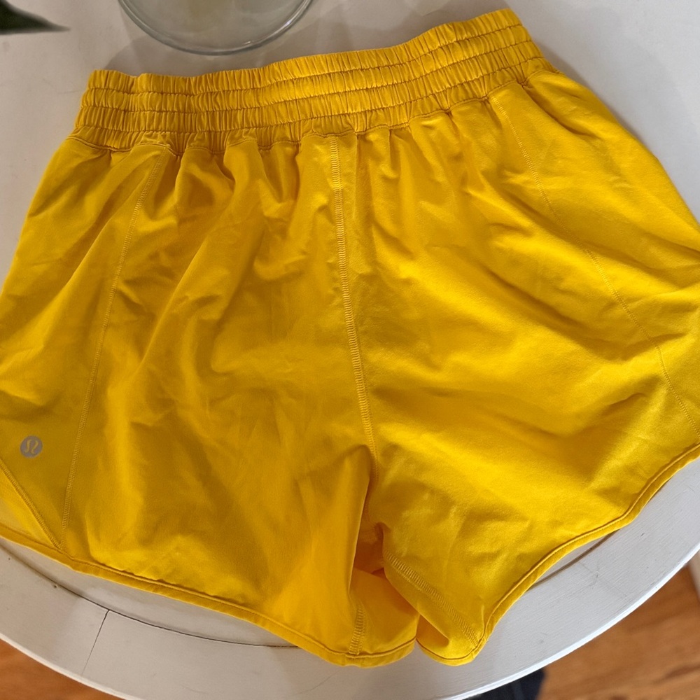 Lululemon Hotty Hot Short 8.  Maize Yellow High Rise